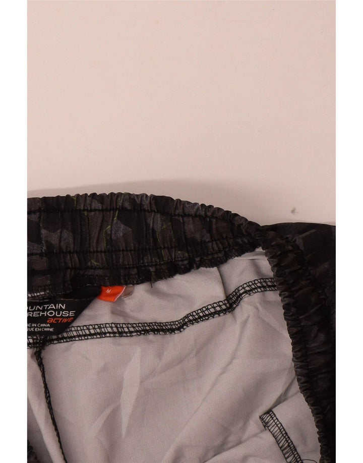 Mountain Warehouse Herre Sportshorts Medium Sort Geometrisk Polyester