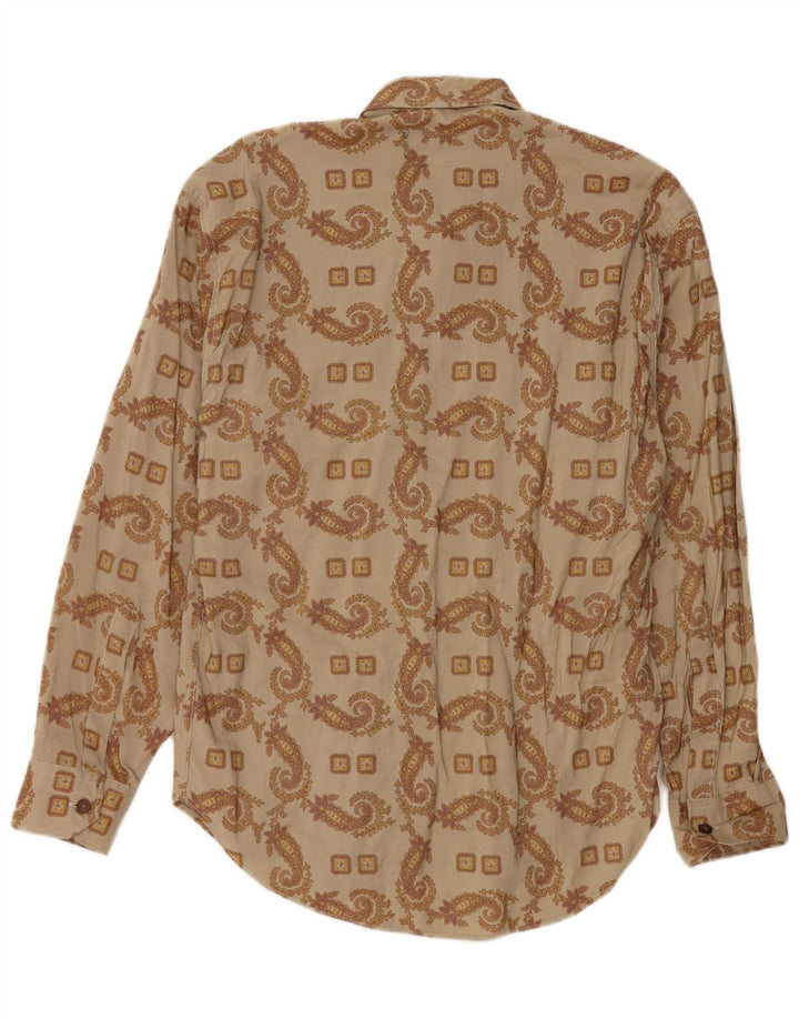 Vintage herreskjorte Medium Khaki Paisley