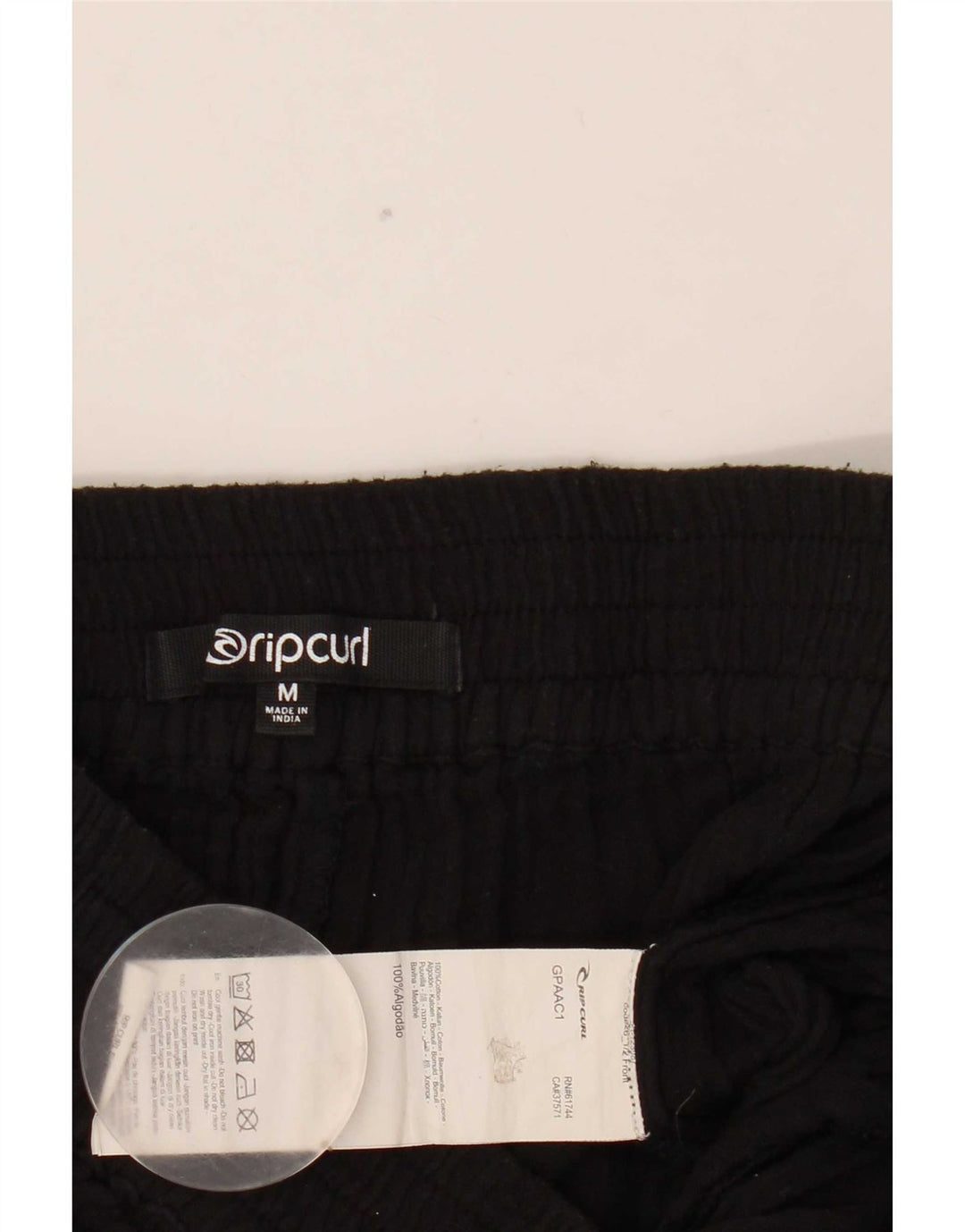 Rip Curl Kvinders Brede Ben Cropped Bukser Medium W30 L24 Sort Bomuld