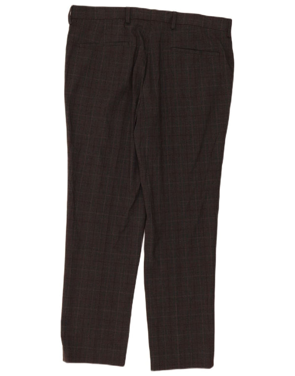 Marks & Spencer Herre Slim Chino Bukser W36 L31 brun ternet polyester
