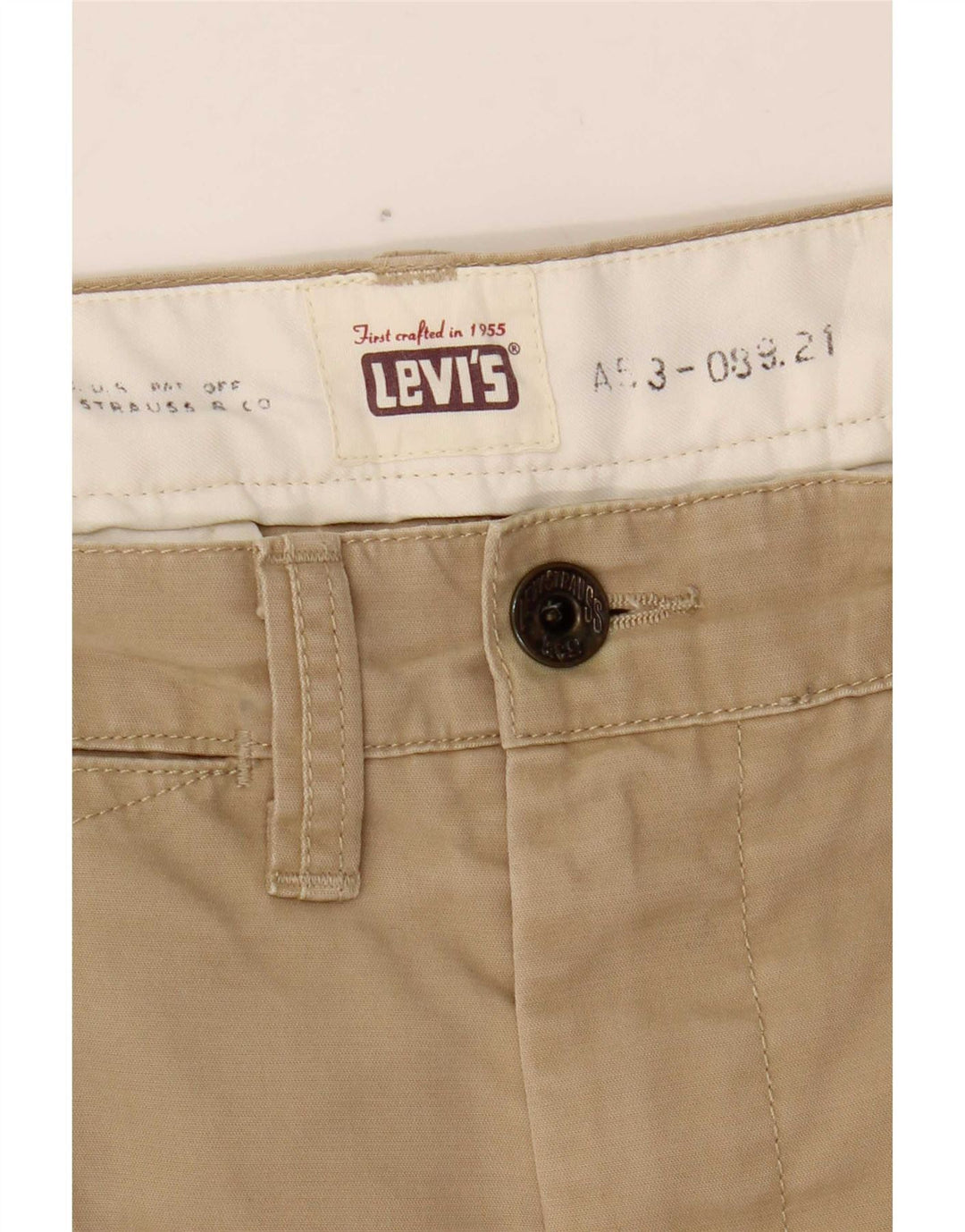 Levi's Slim Chino-bukser til mænd W37 L33 Beige