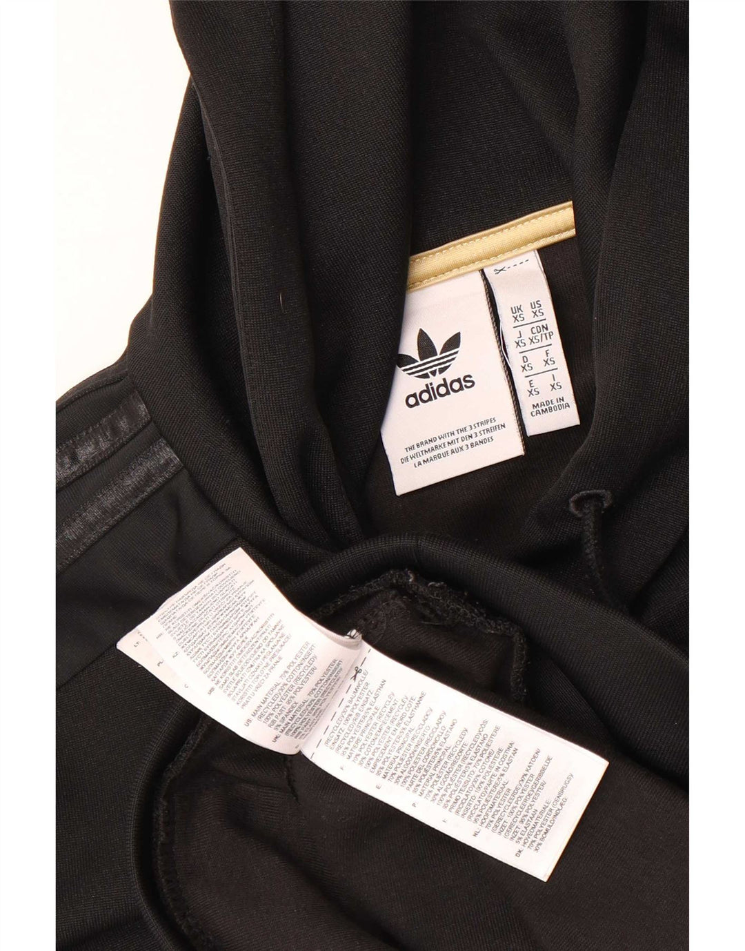Adidas Grafisk hættetrøje til mænd XS Sort polyester