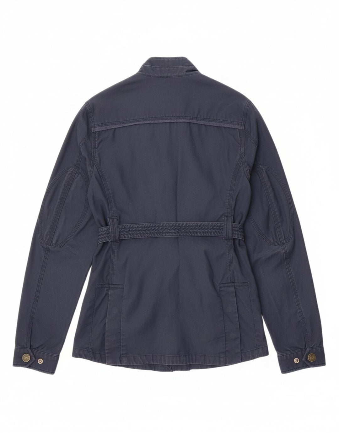 SUPERDRY Womens Utility Jacket UK 14 Medium Navy Blue Cotton