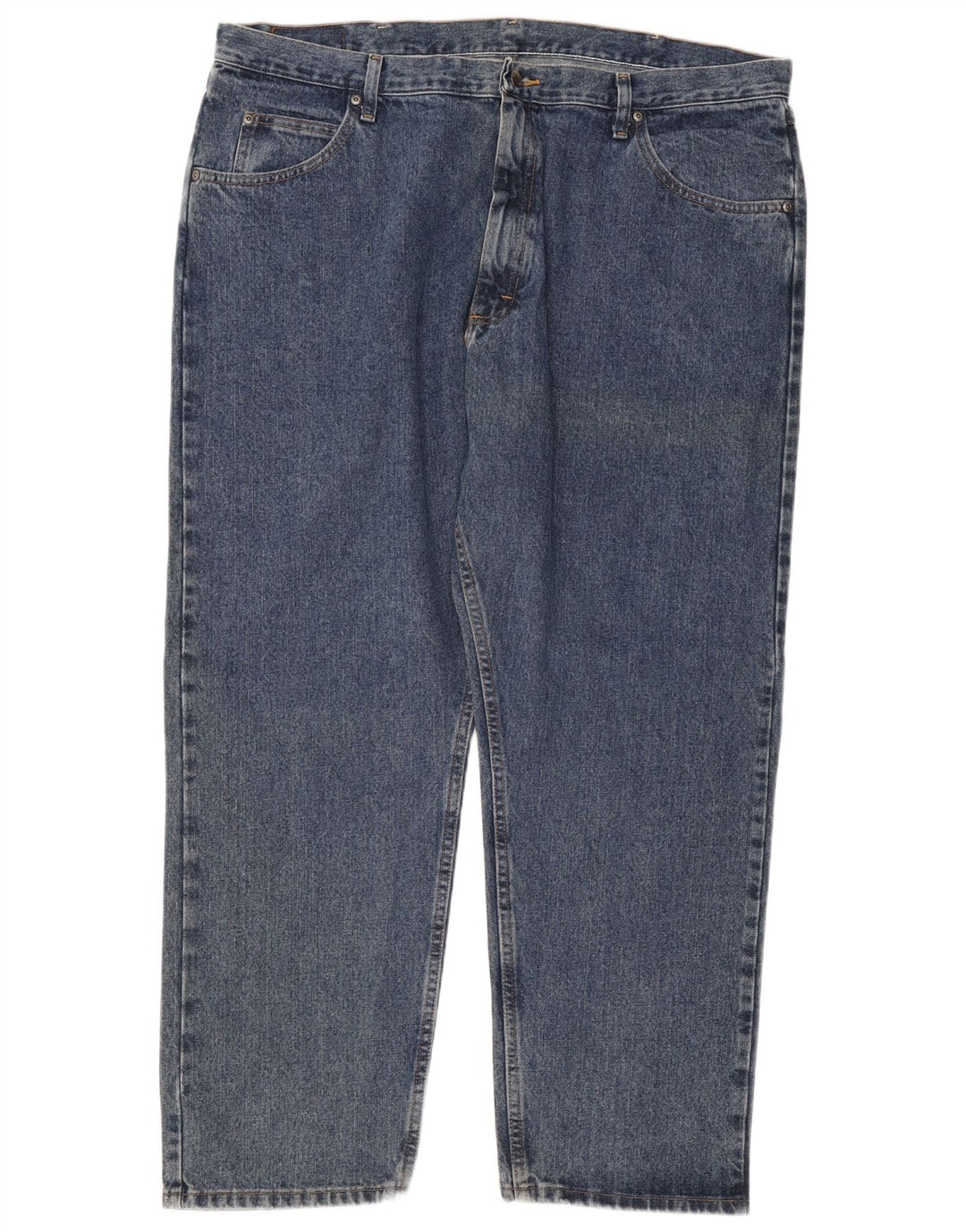 Wrangler Herre Relaxed Fit Tapered Jeans W42 L30 Blå Bomuld
