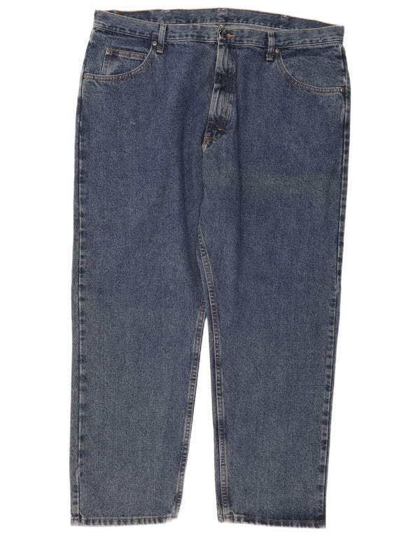 Wrangler Herre Relaxed Fit Tapered Jeans W42 L30 Blå Bomuld