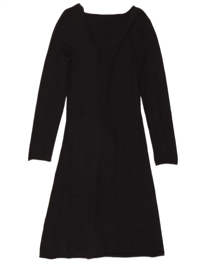 Phase Eight Womens Flæse Front Langærmet Jumper Dress UK 8 Small Black
