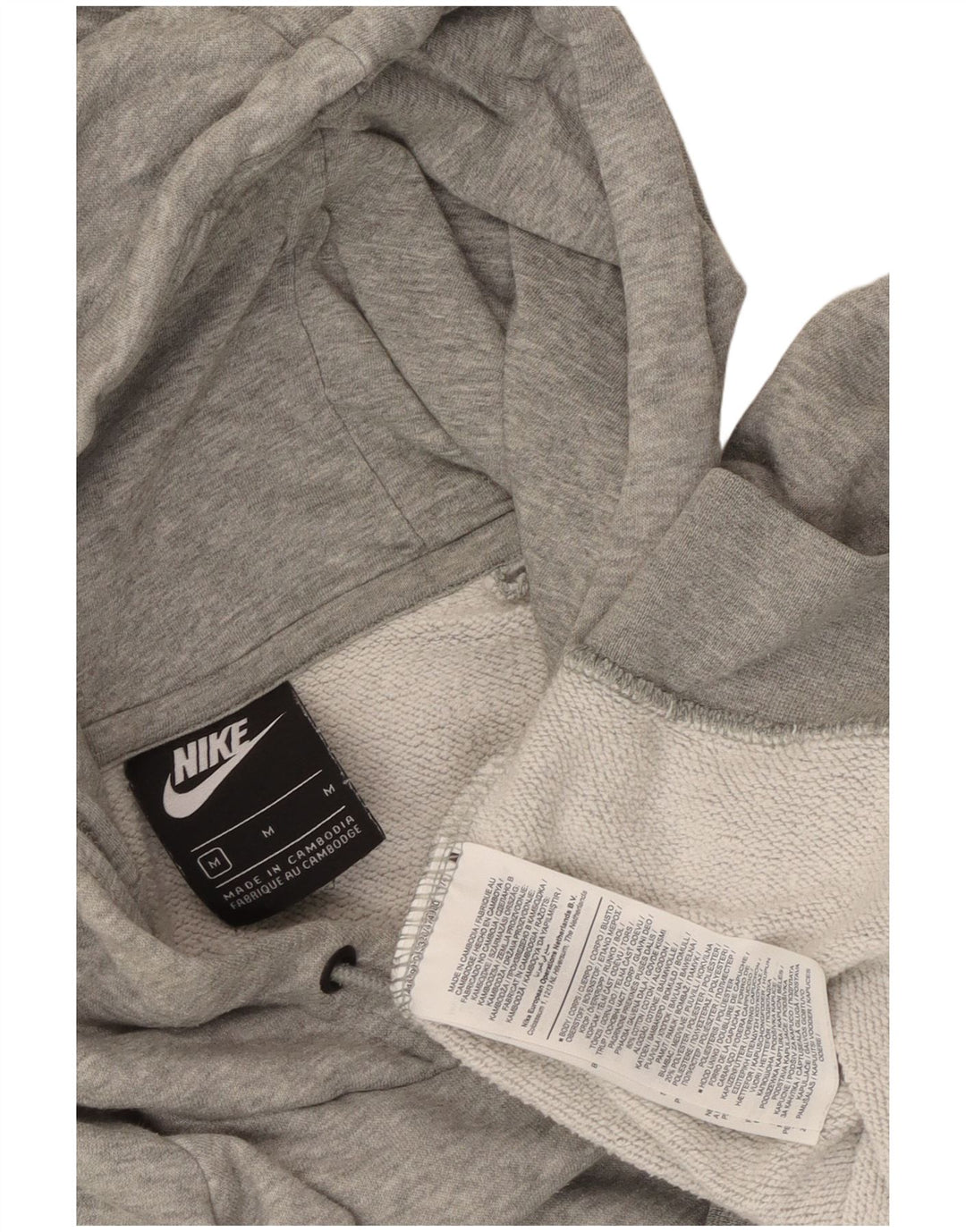 Nike Dame Hættetrøje UK 14 Medium Grey Bomuld
