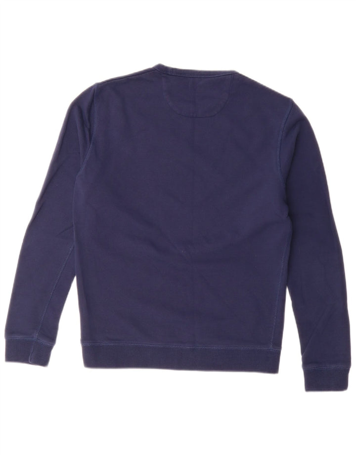 Farah Sweatshirt-trøje til mænd Small Navy Blue Cotton