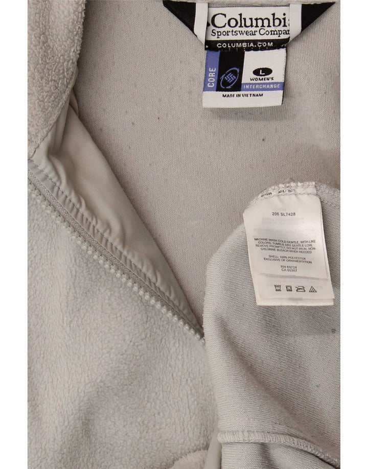 Columbia Womens Interchange Liner Fleecejakke UK 16 Large Grey Polyester