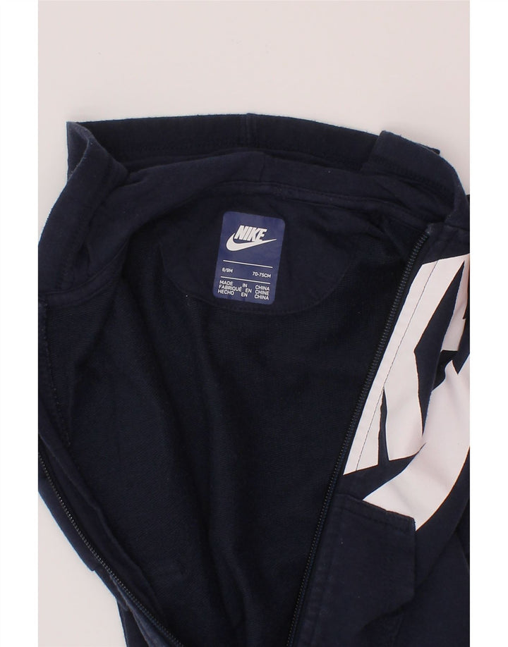 Nike Baby Boys Grafisk Jumpsuit med hætte 6-9 måneder marineblå