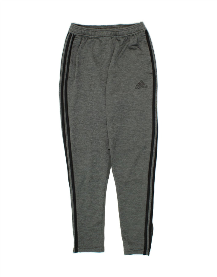 ADIDAS Girls Tracksuit Trousers 13-14 Years Grey Flecked Polyester Vintage Adidas and Second-Hand Adidas from Messina Hembry 