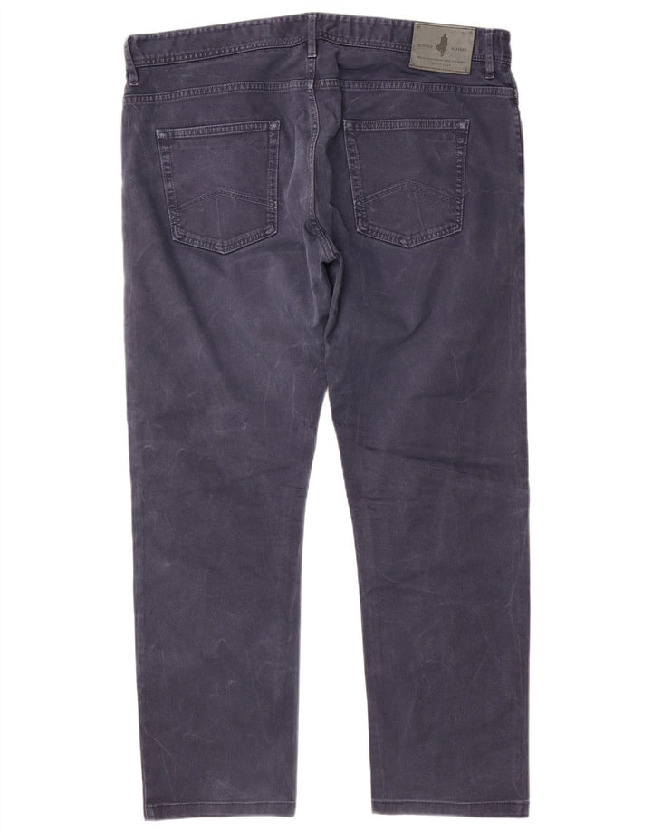 Marlboro Classics Herre Regular Tapered Jeans W38 L30 Marineblå Bomuld
