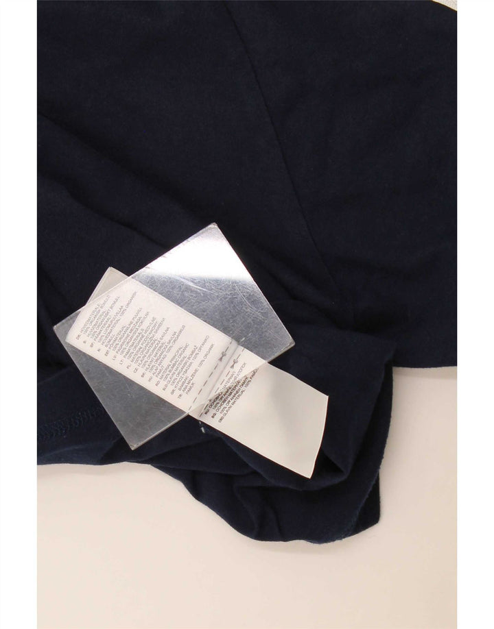 Adidas Grafisk T-shirt top til mænd, lille marineblå bomuld