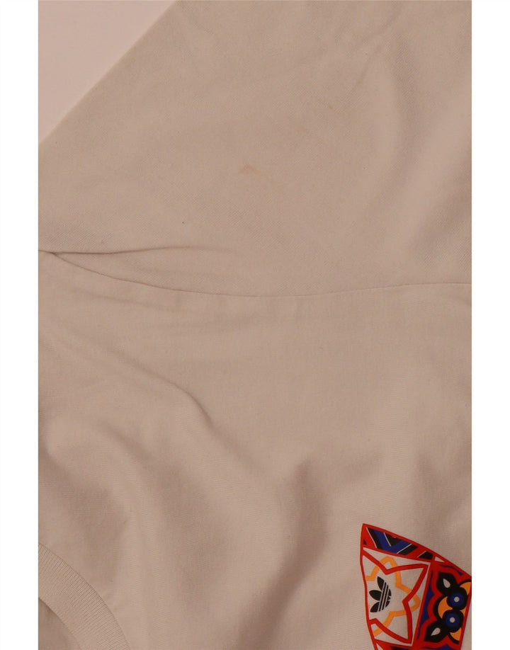 ADIDAS Grafisk T-shirt til mænd, medium off white bomuld
