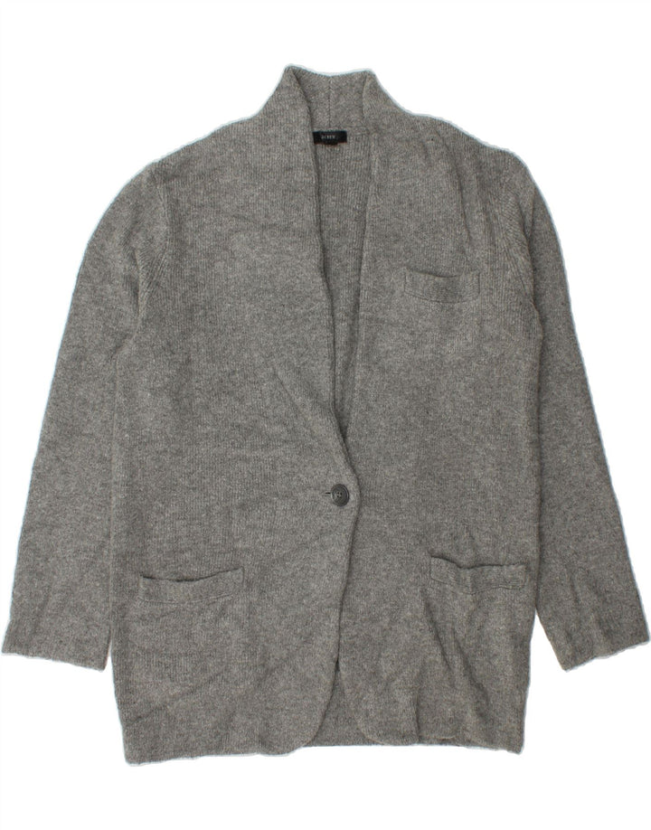 J. CREW Womens Oversized Cardigan Sweater UK 10 Small Grey Wool Vintage J. Crew and Second-Hand J. Crew from Messina Hembry 