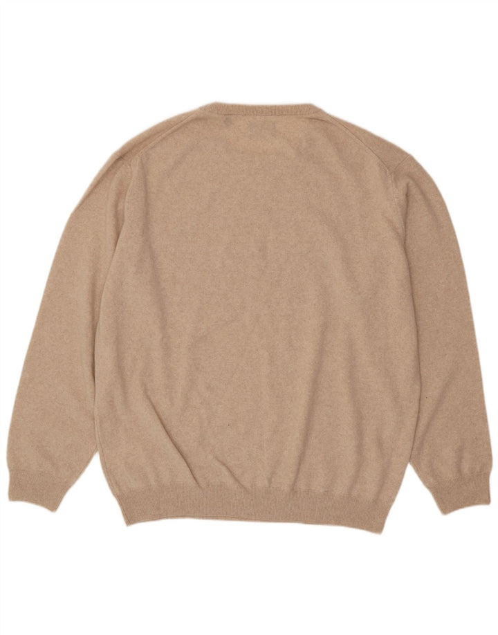 GANT Herre sweater med rund hals 4XL beige uld