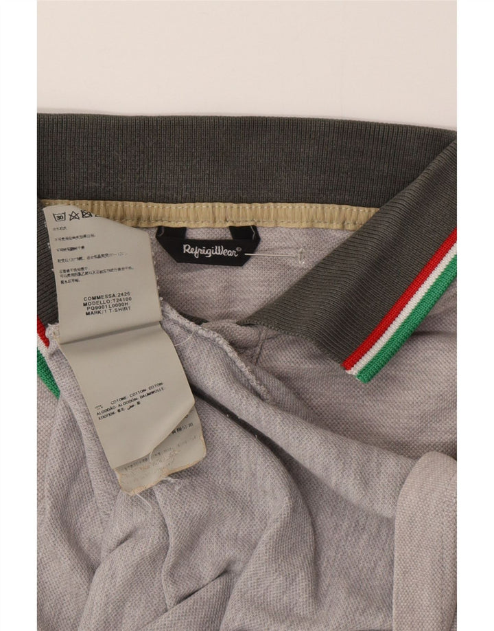 Refrigiwear Herre poloskjorte lille grå bomuld