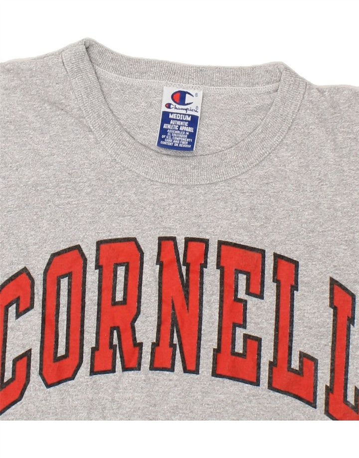 CHAMPION Mens Graphic T-Shirt Top Medium Grey Cotton Vintage Champion and Second-Hand Champion from Messina Hembry 
