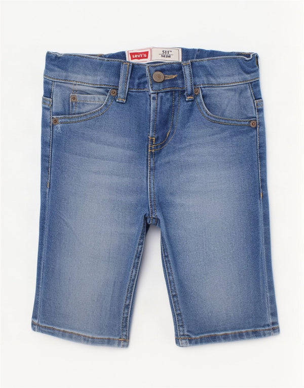 Levi's Boys 511 slim denimshorts 7-8 år W22 blå bomuld