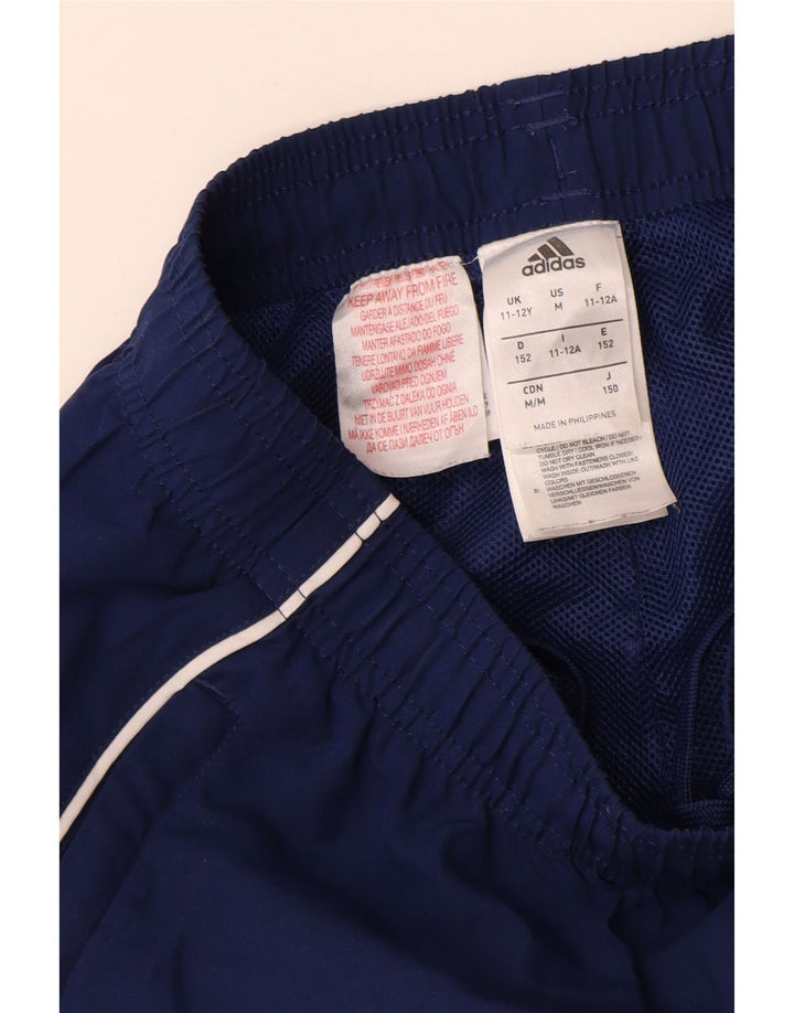 ADIDAS Træningsdragtsbukser til drenge 11-12 år Marineblå polyester