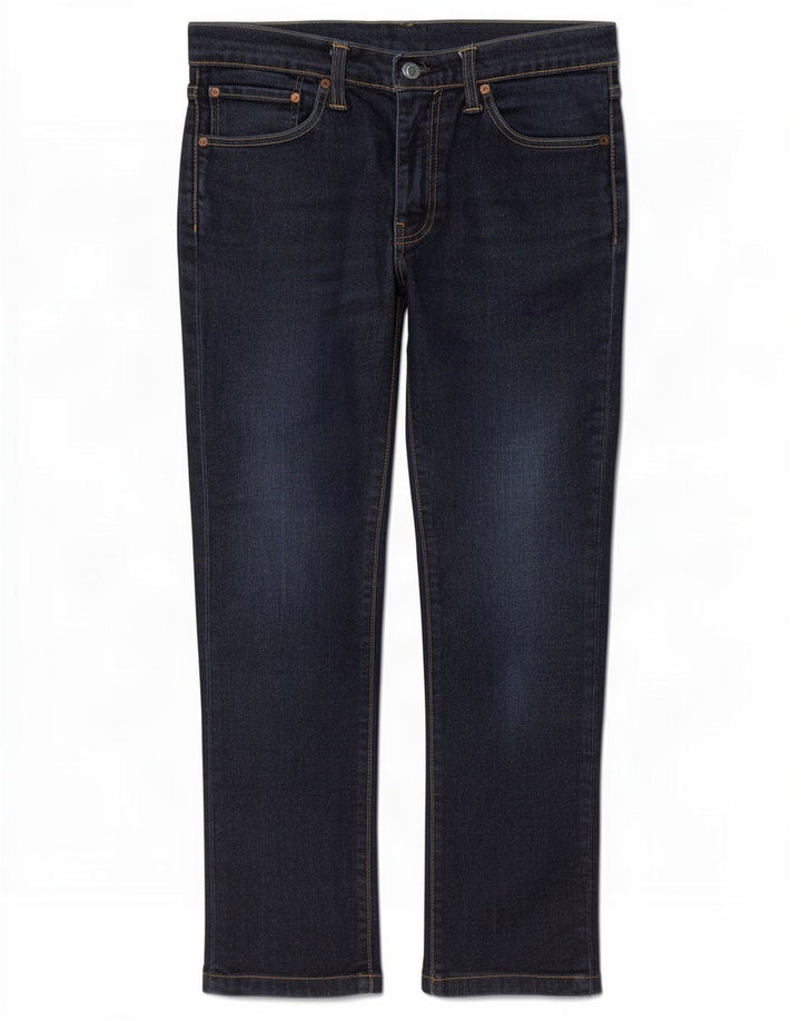 Levi's Herre 511 Slim Jeans W32 L28 Navy Blue Cotton