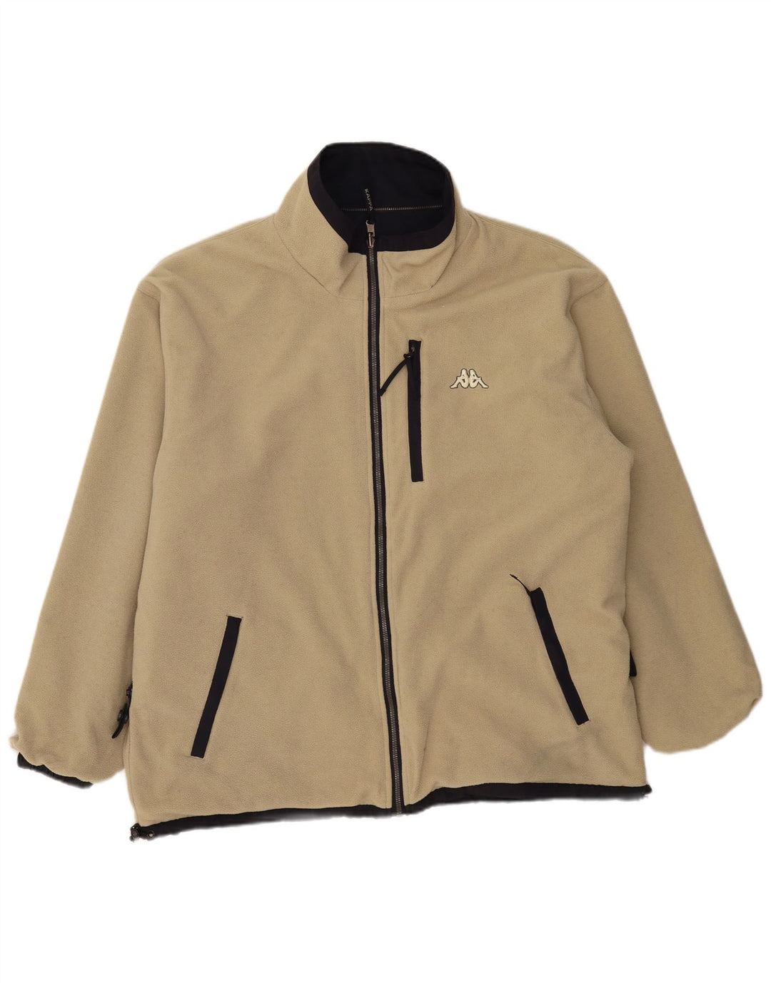 KAPPA Vendbar Herrejakke UK 40 Large Navy Blue Polyester