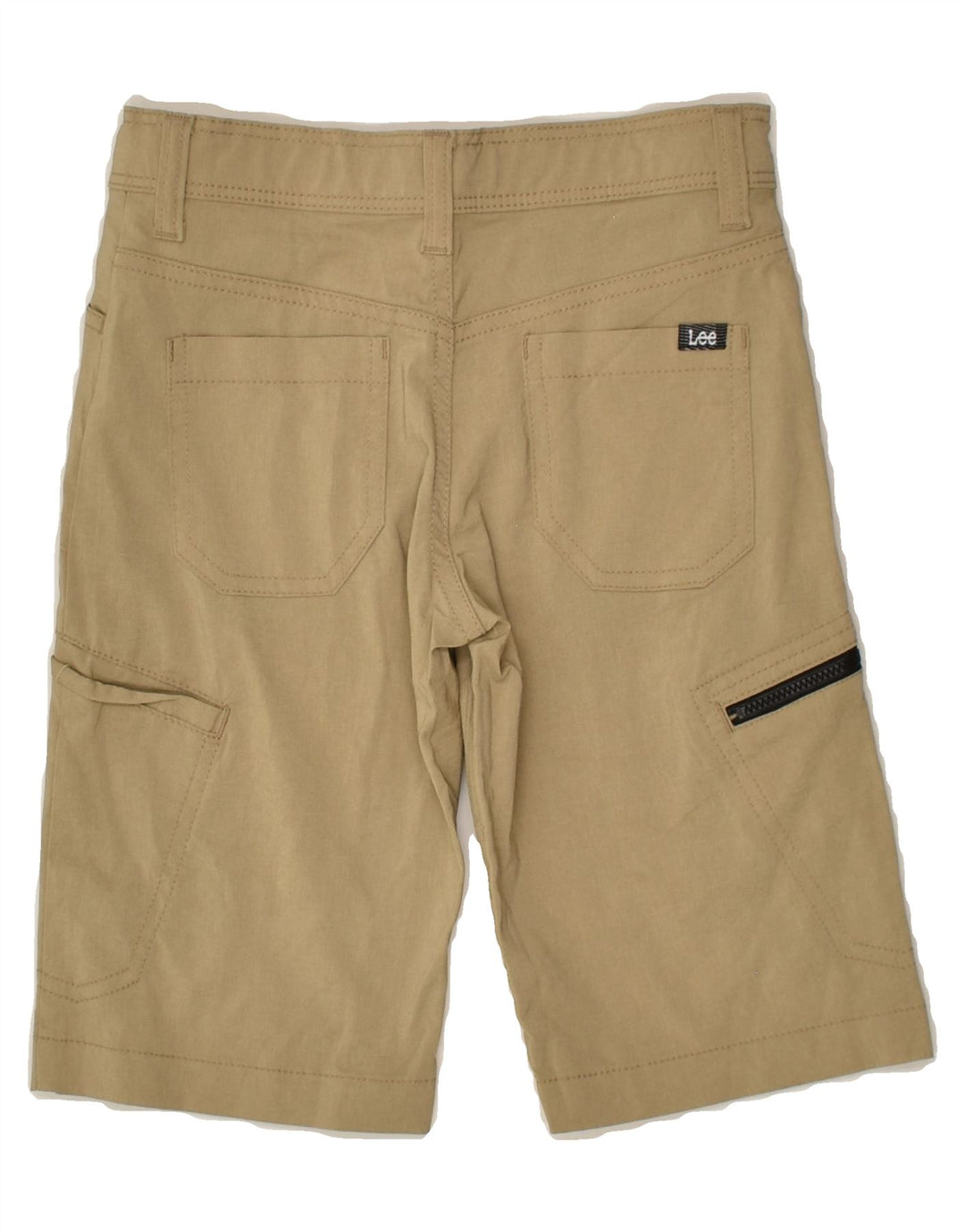 LEE Boys Cargo Shorts 6-7 Years W24 Beige Polyester | Vintage Lee | Thrift | Second-Hand Lee | Used Clothing | Messina Hembry 