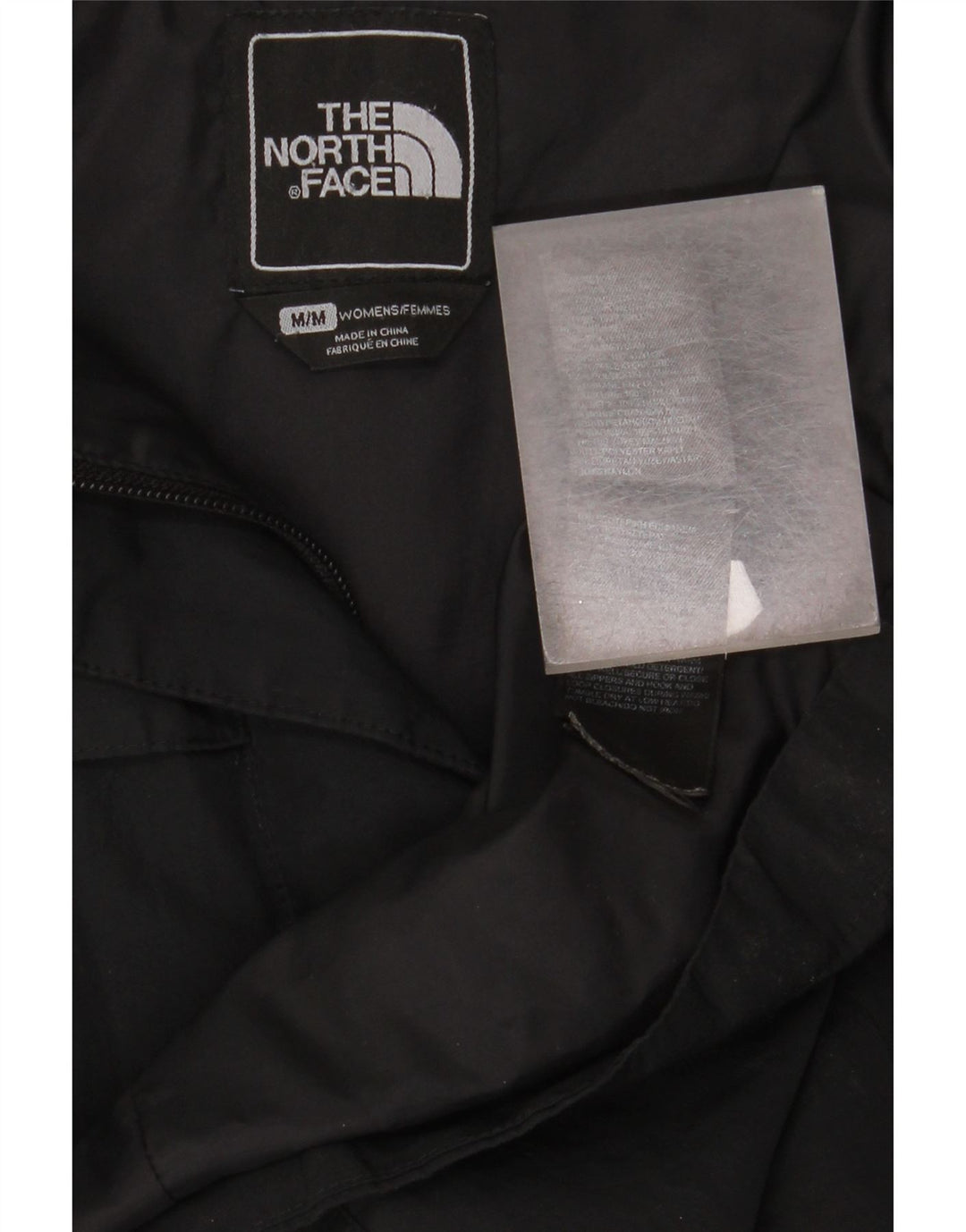 The North Face Trench Coat med hætte til kvinder UK 14 Medium Sort Polyester