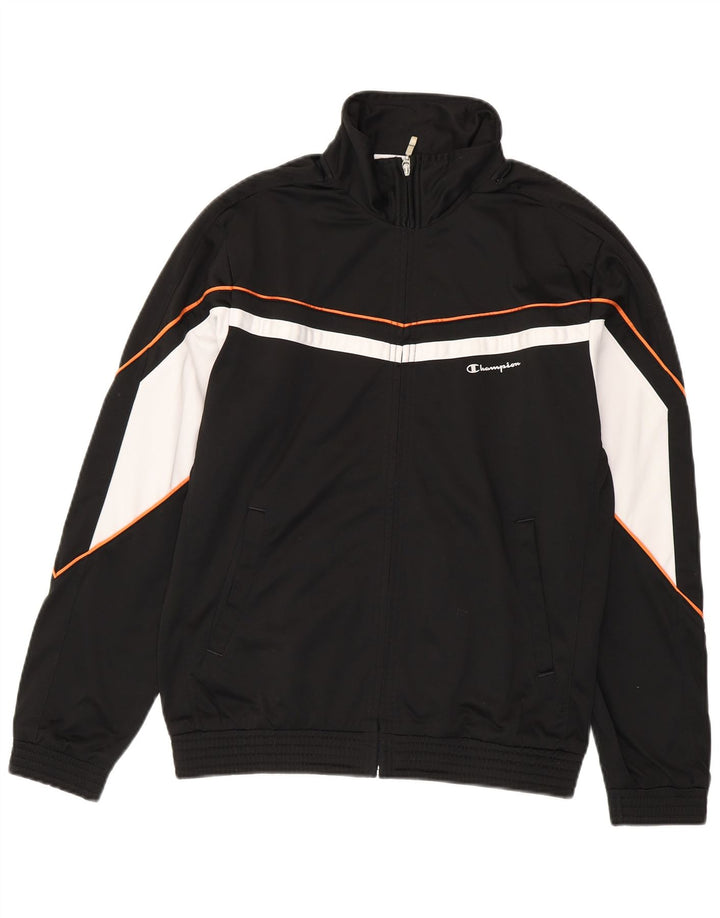 Champion Herre træningsdragt Topjakke Medium Sort Colourblock Polyester