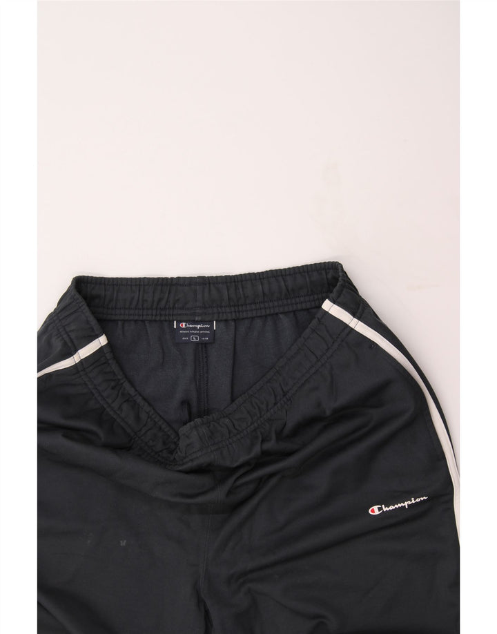 CHAMPION Mens Tracksuit Trousers Large  Black Vintage Champion and Second-Hand Champion from Messina Hembry 