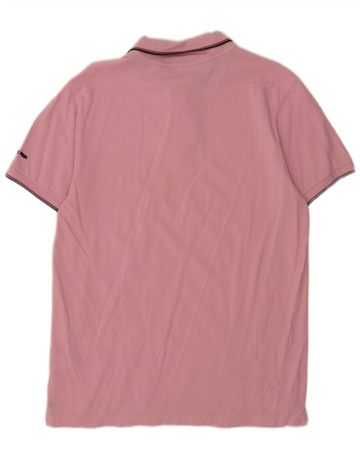 Tænk Pink Herre Polo Shirt Large Pink Bomuld