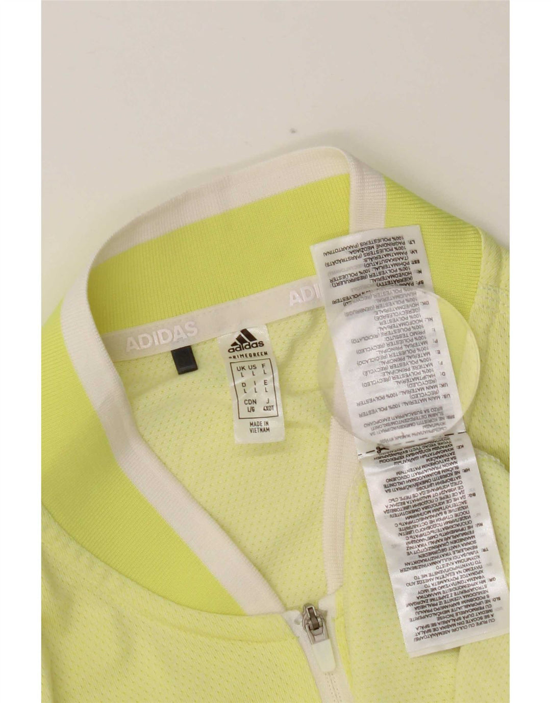 Adidas Dame Vest Top UK 14 Stor Gul Polyester