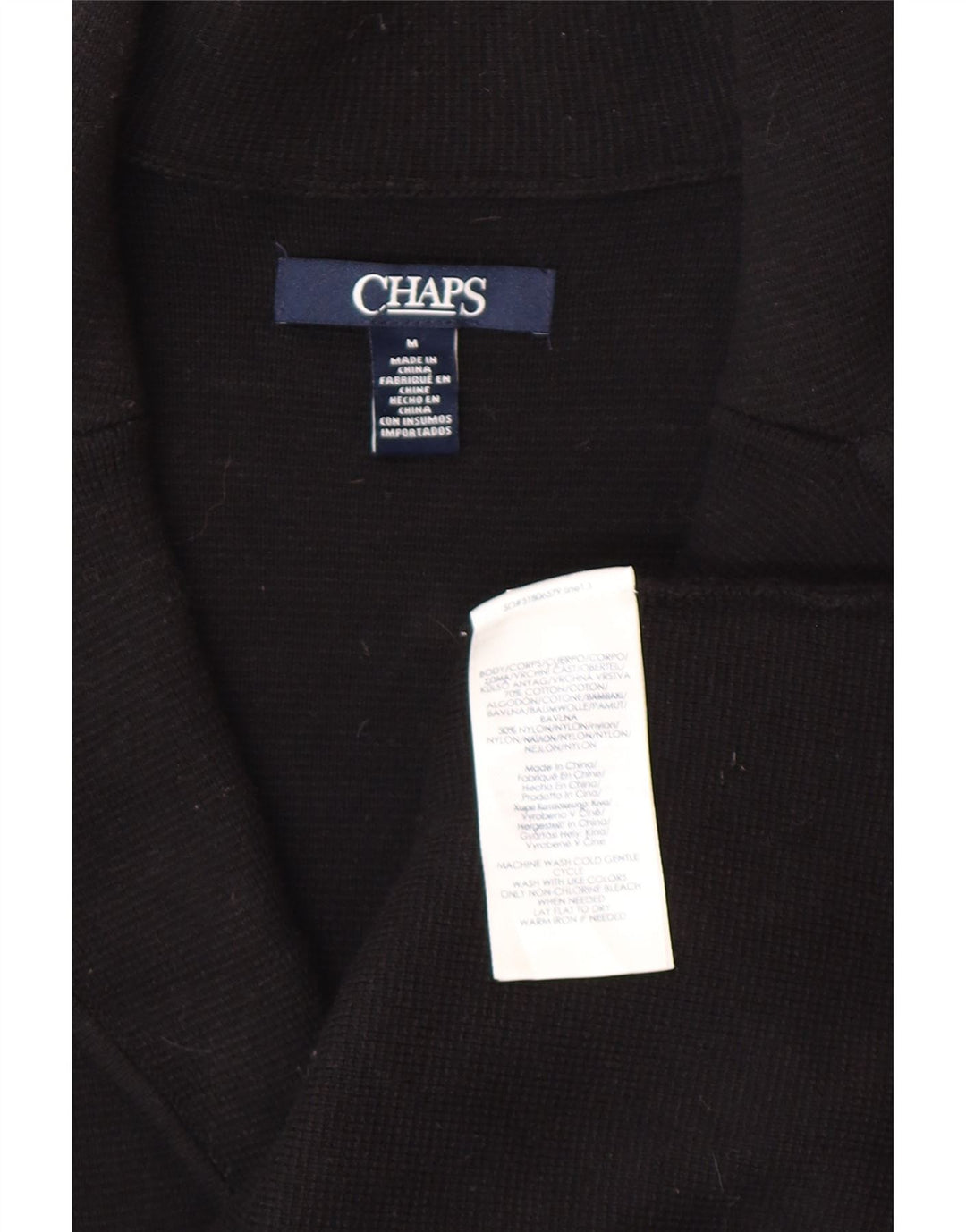 CHAPS Dame 3-knaps blazerjakke UK 14 Medium Sort Bomuld