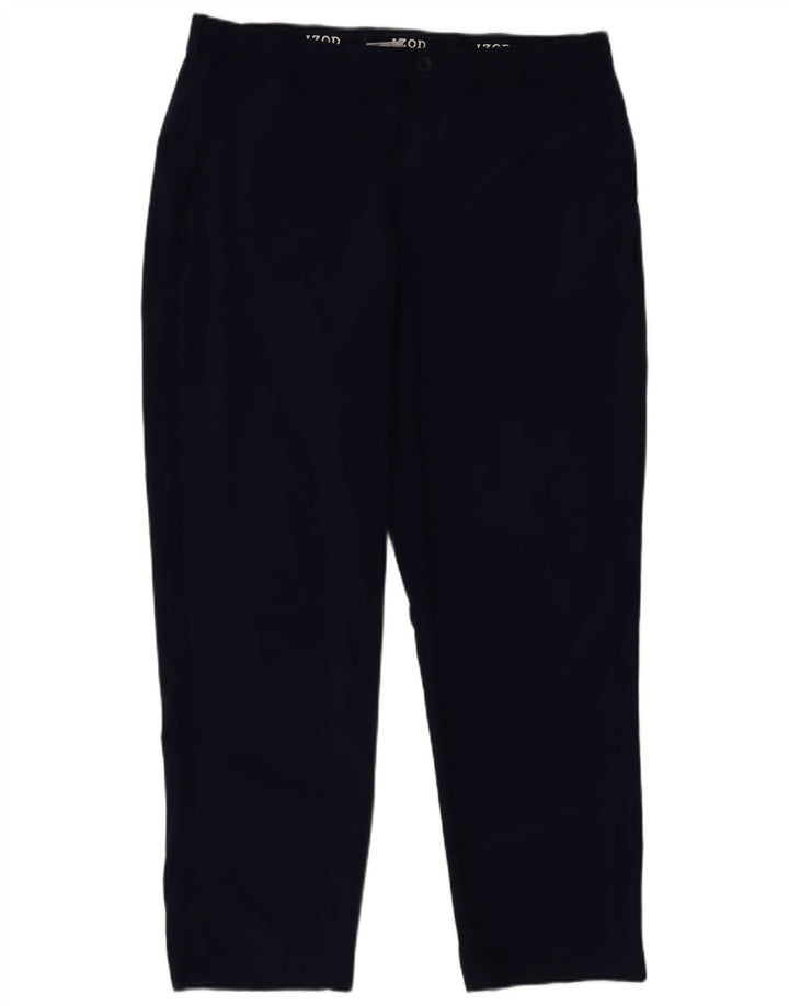 Izod Lige Chino-bukser til mænd W40 L30 Marineblå polyester