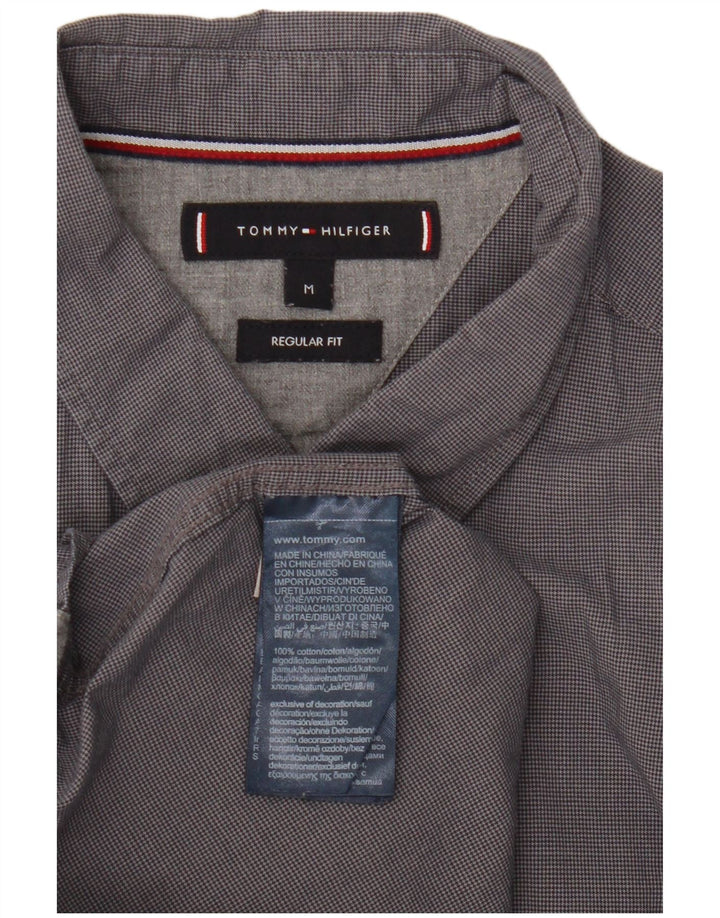 Tommy Hilfiger Herre Regular Fit skjorte Medium Grå Bomuld
