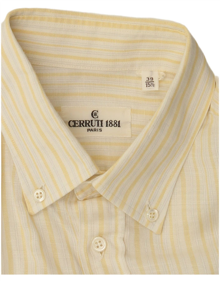 Cerruti 1881 Herreskjorte str. 39 Medium Gulstribet