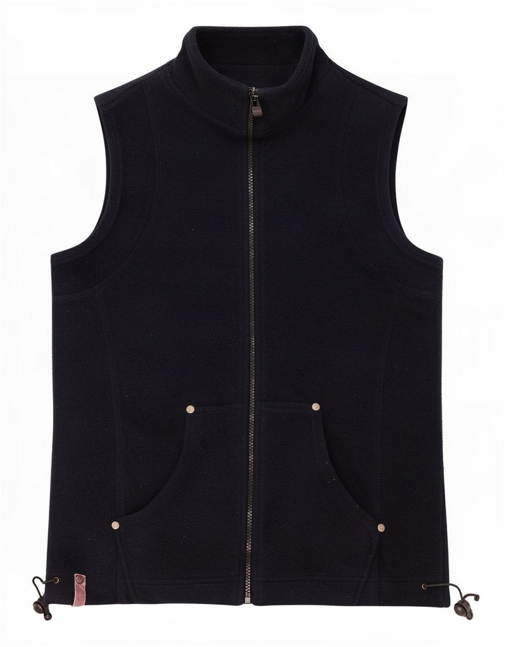 M&Co Dame Fleece Gilet UK 12 Medium Navy Blue Polyester