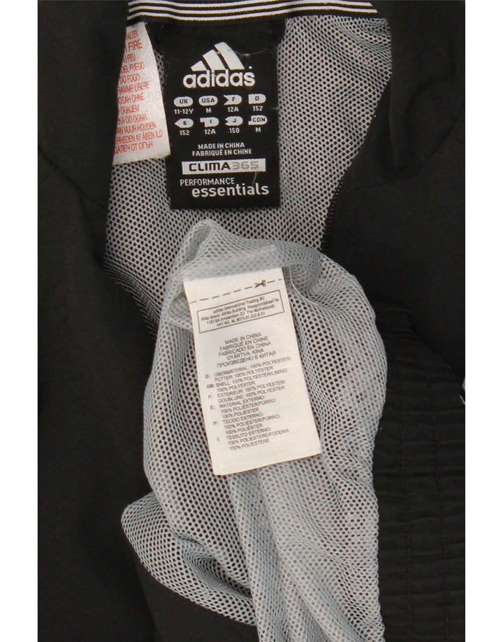 Adidas drenge Clima 365 træningsdragt topjakke 11-12 år sort polyester