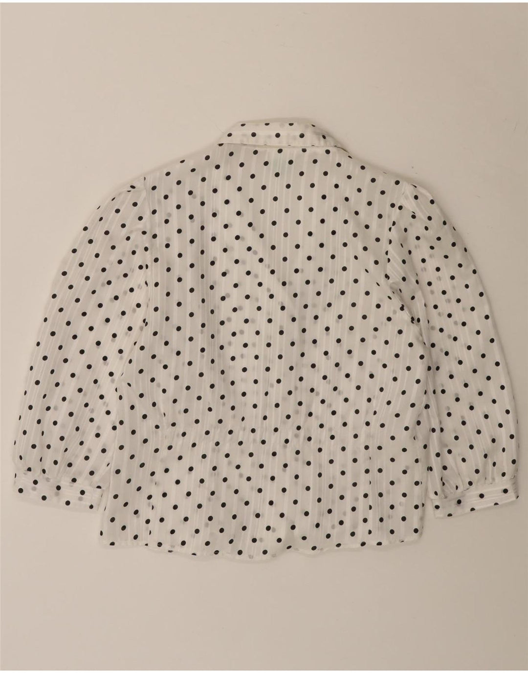 CANDA skjortebluse med 3/4 ærmer til kvinder EU 40 Medium White Polka Dot