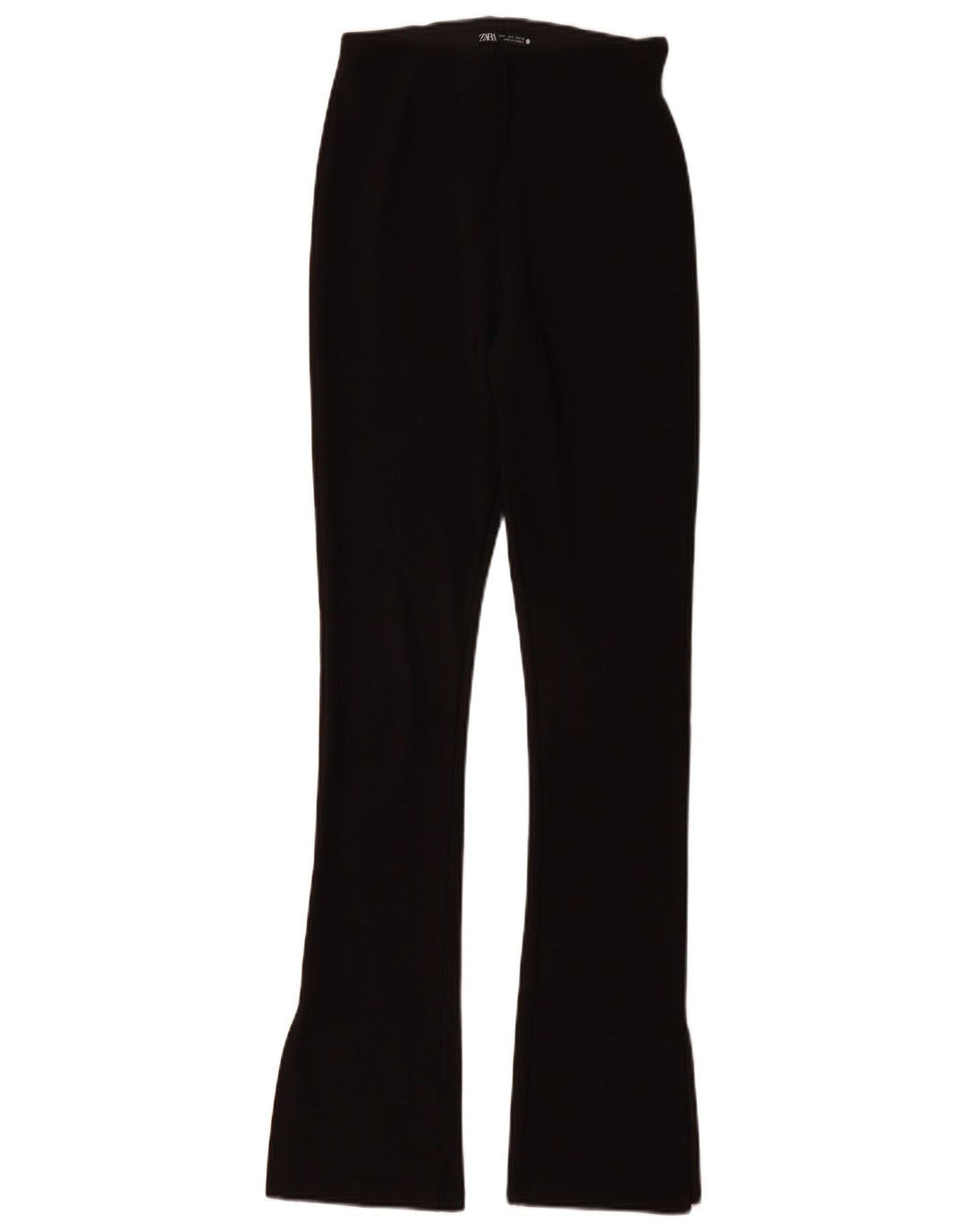 Zara Dame Flare Leggings UK 8 Small Black