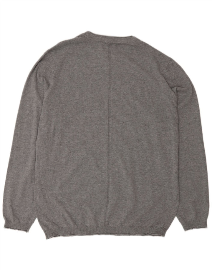 Liu Jo Herre sweater med rund hals 3XL grå bomuld