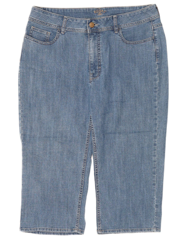 Lee Womens Riders Straight Jeans US 16 2XL W34 L30 Blå Bomuld
