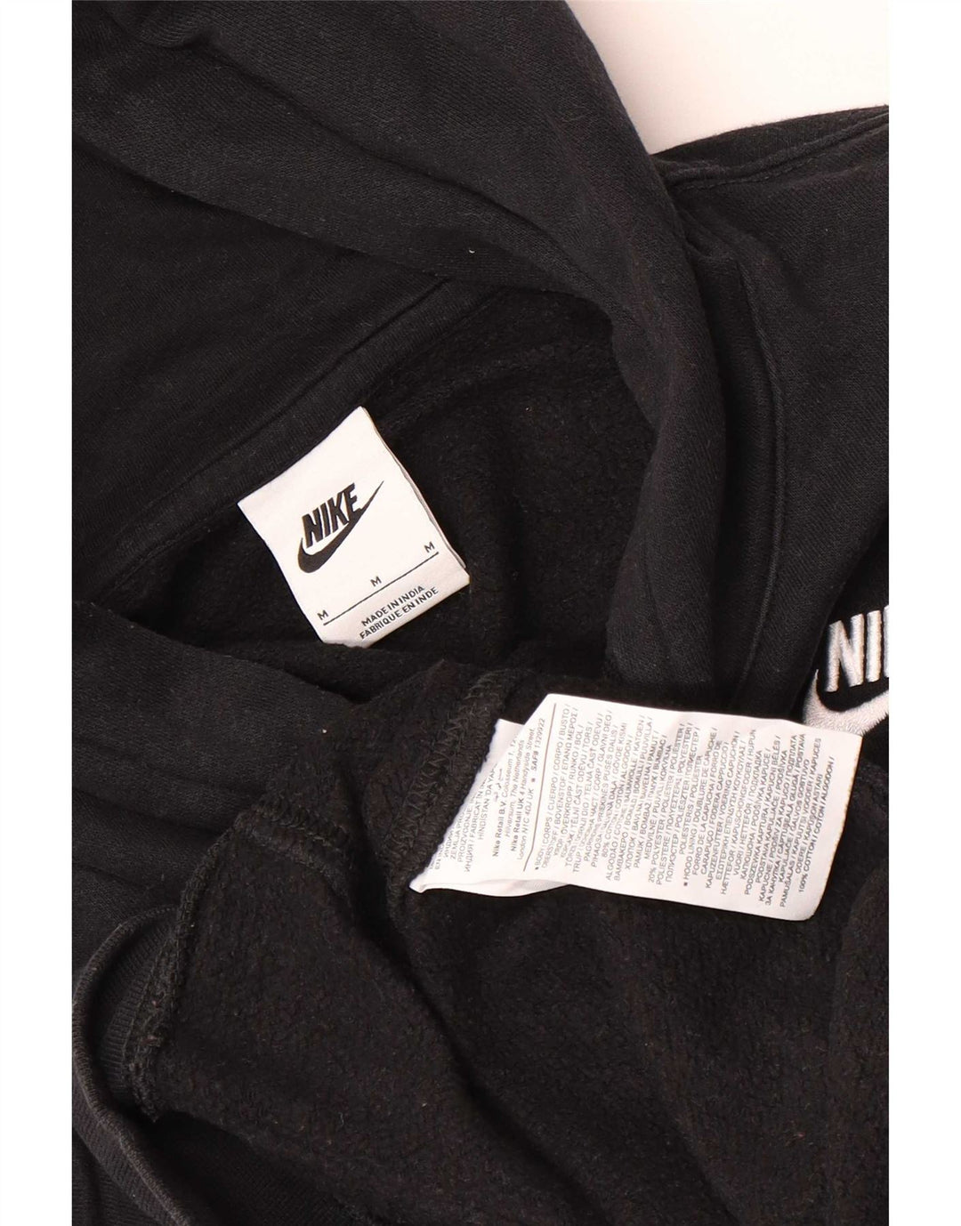Nike Herre hættetrøje Jumper Medium Sort Bomuld