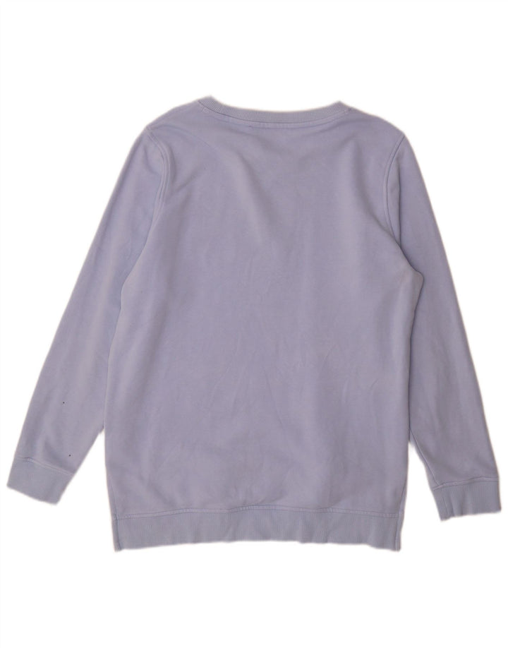Tommy Hilfiger Dame Sweatshirt Jumper UK 16 Stor Blå Bomuld
