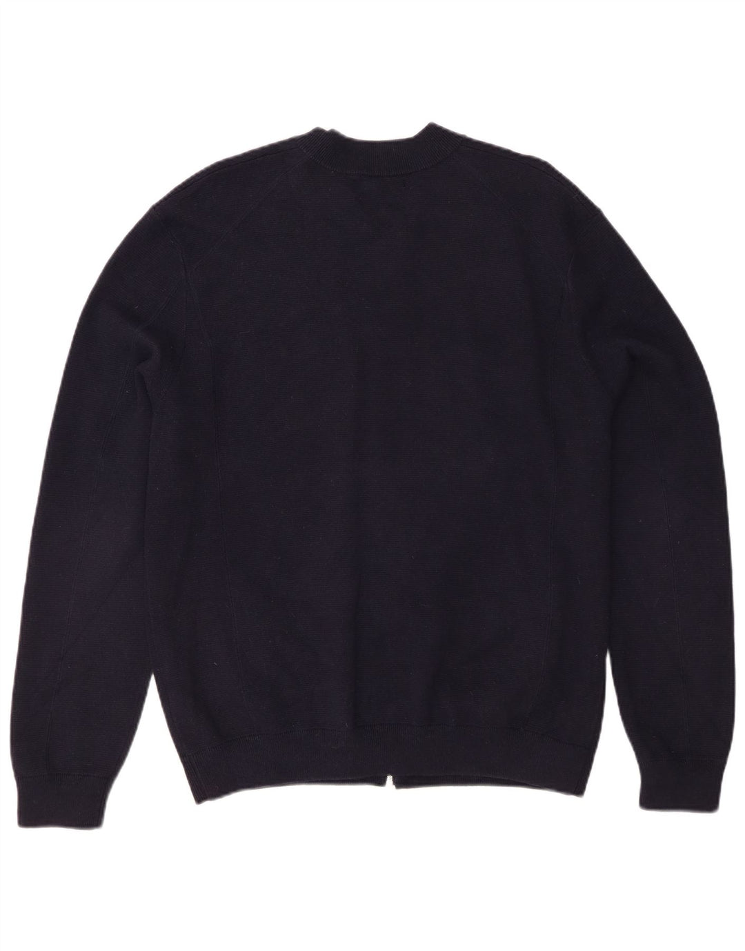 Marks & Spencer Herre Cardigan Sweater Stor Marineblå Bomuld