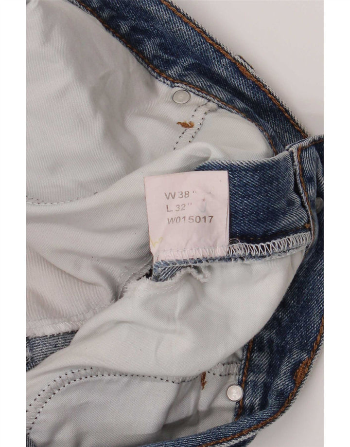 Lee Cooper Straight Jeans til mænd W38 L32 Blå Bomuld