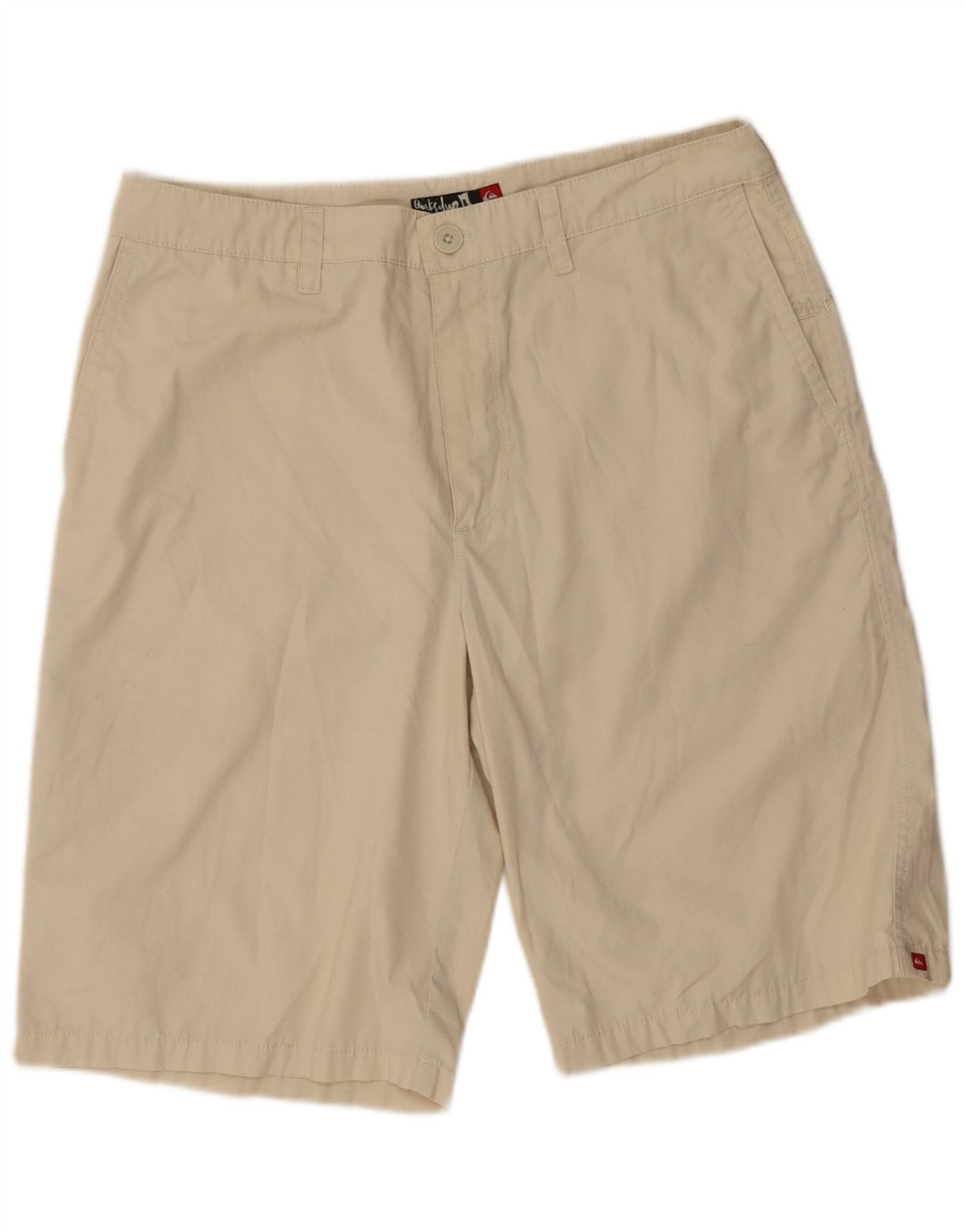 Vintage Chino Shorts til mænd W33 Medium Beige Polyester