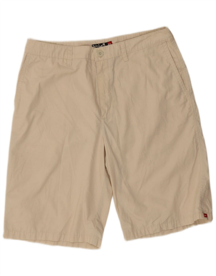 Vintage Chino Shorts til mænd W33 Medium Beige Polyester