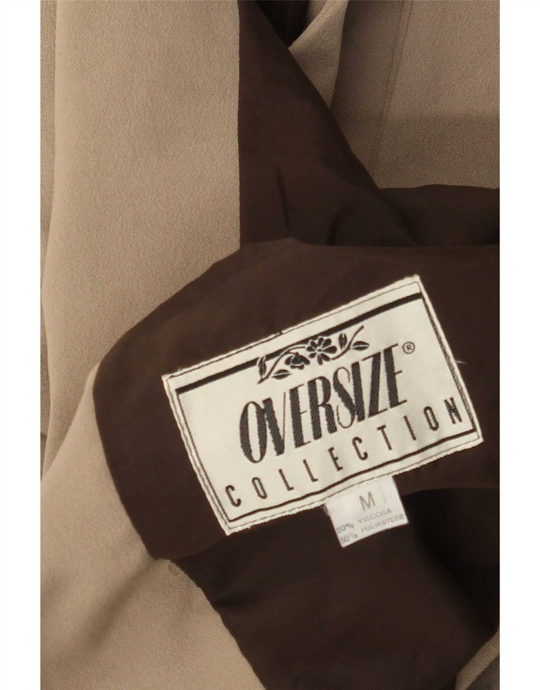 Vintage blazerjakke til mænd med 1 knap UK 38 Medium Beige Viscose