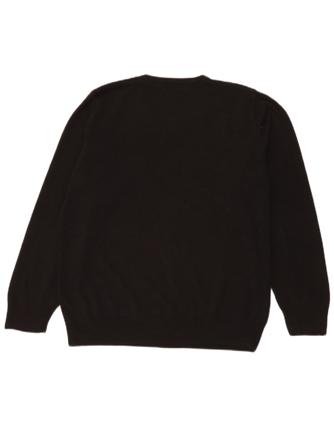 Marks & Spencer Herre Blue Harbor V-hals sweater Stor sort akryl